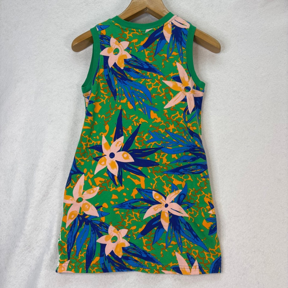 Nike Girls Size XL Green Floral Sleeveless Tank Dress Sporty Play Casual - Picture 3 of 6